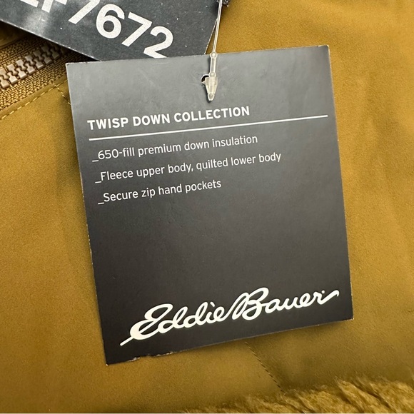 Eddie Bauer Jacket 650 Fill Down Mustard Bronze Women’s - Picture 10 of 14